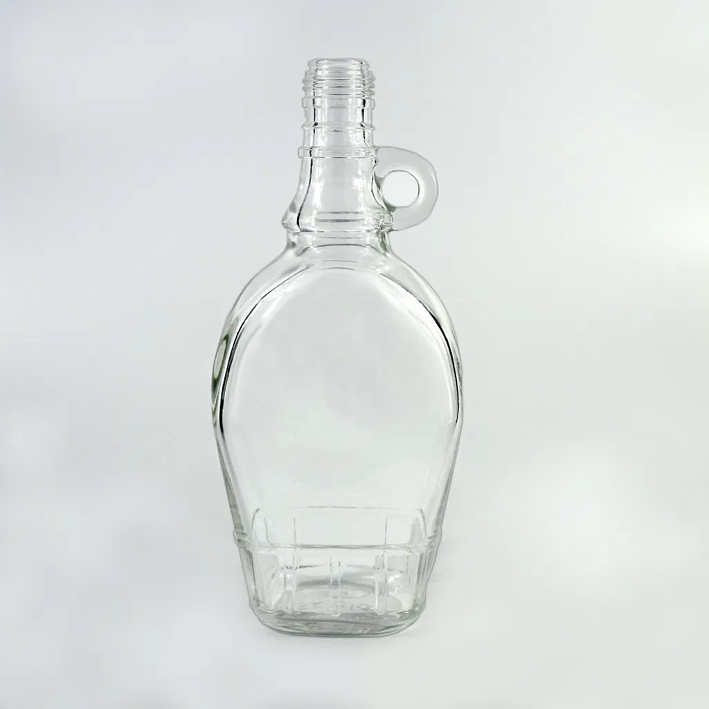 High Flint OEM 750ml Round Clear Glass Moonshine Liquor Bottle Jug Wine Bottle with Cork