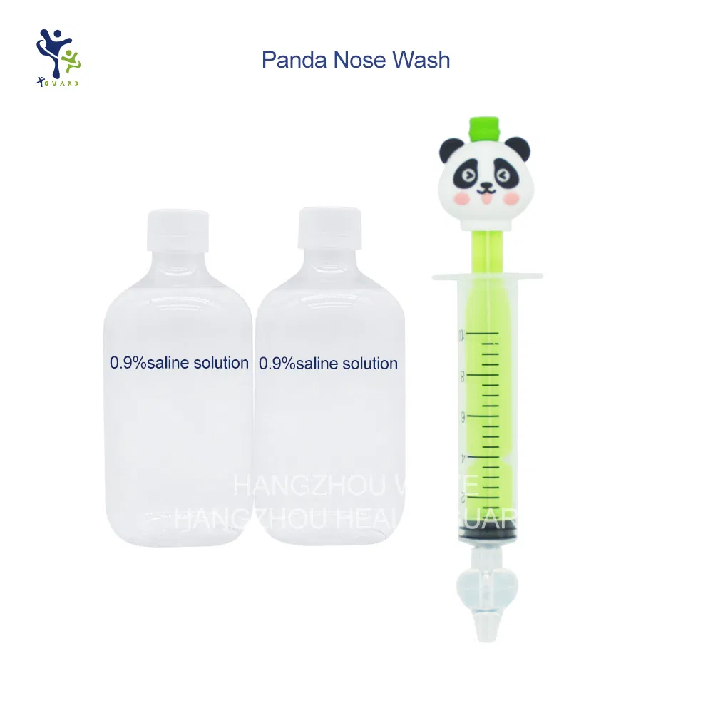 CE Certified 3D Animal Design 10ml Baby Nasal Syringe Nasal Cleaner Soft Silicone Tip Nasal Aspirator for Infant Nose Wash