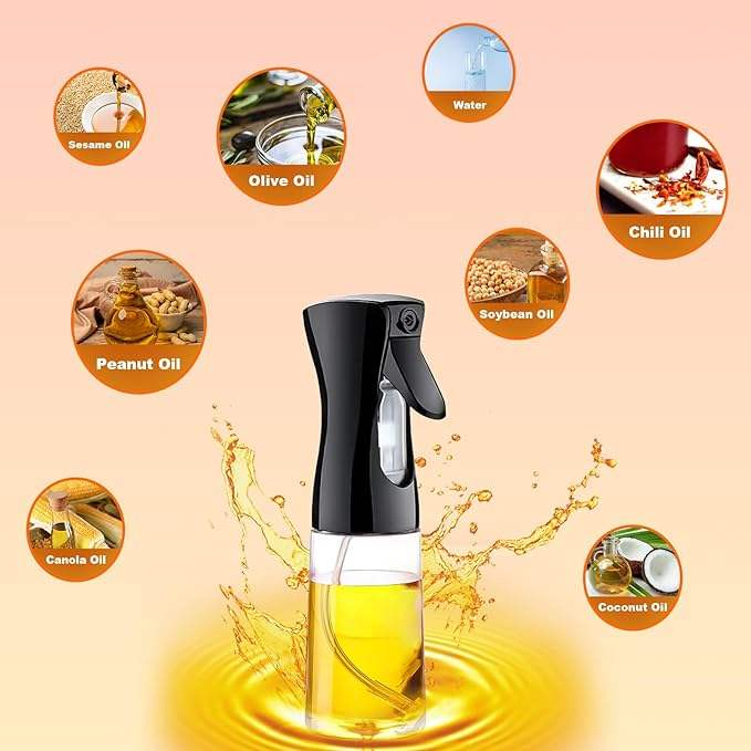 Low MOQ Cheap Oil and Vinegar Dispenser Bottle 200ml 300ml 500ml Plastic Olive Oil Sprayer
