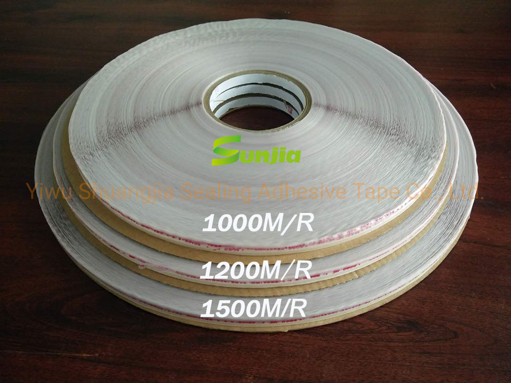 White Sealing Tape for BOPP Bag, PE Release Liner Bag Sealing Tape