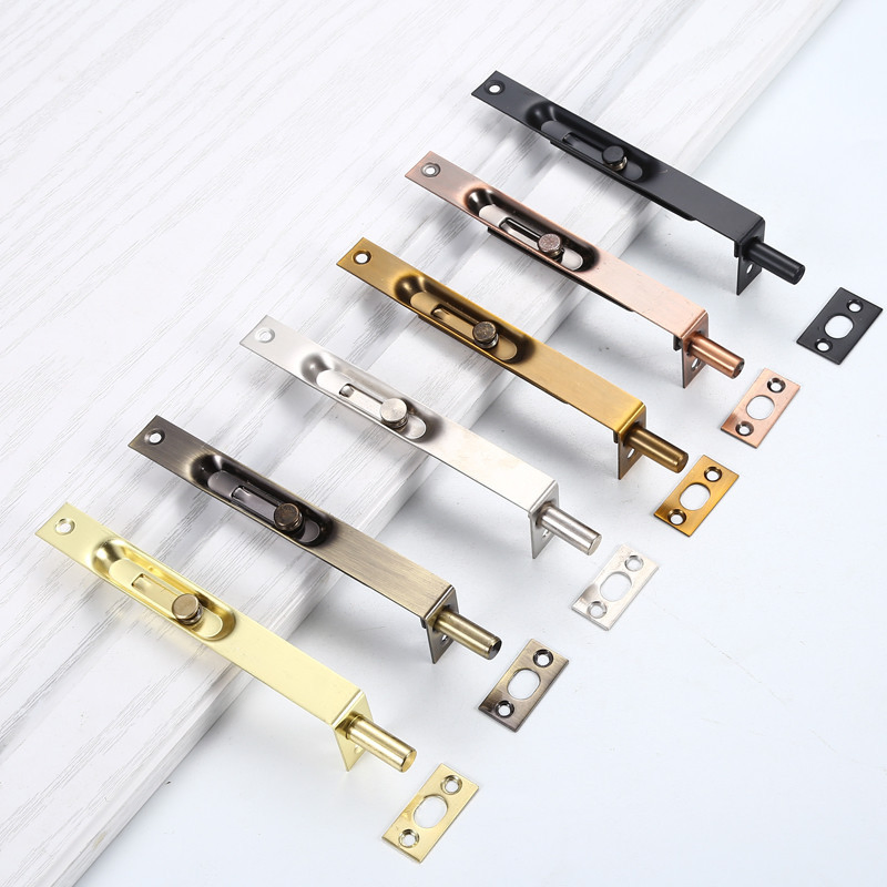 Sliding Latch Lock Door & Window Bolt Furniture Hardware Steel Concealed Bolt