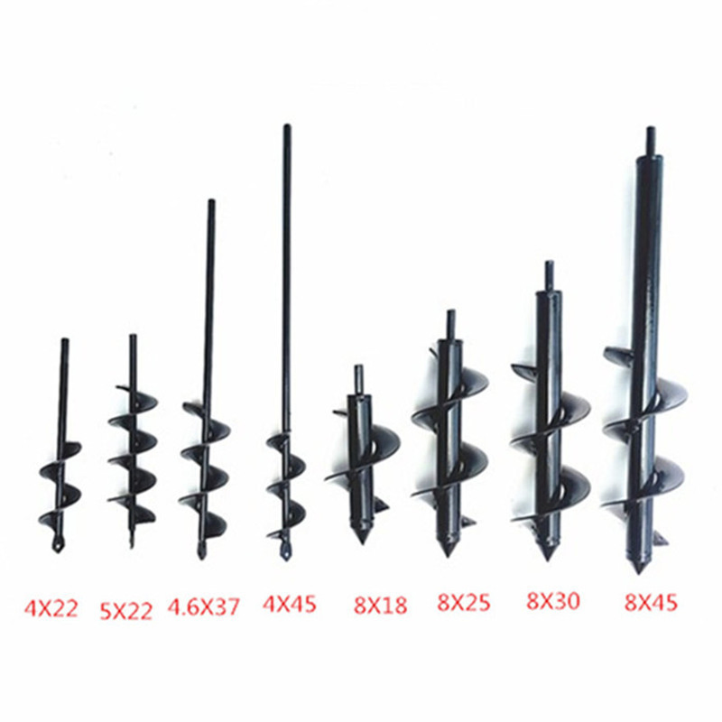 Ground Drill Bit Screw Tree Planting and Digging Machine Screw Rod Garden Gardening and Soil Drilling Bit
