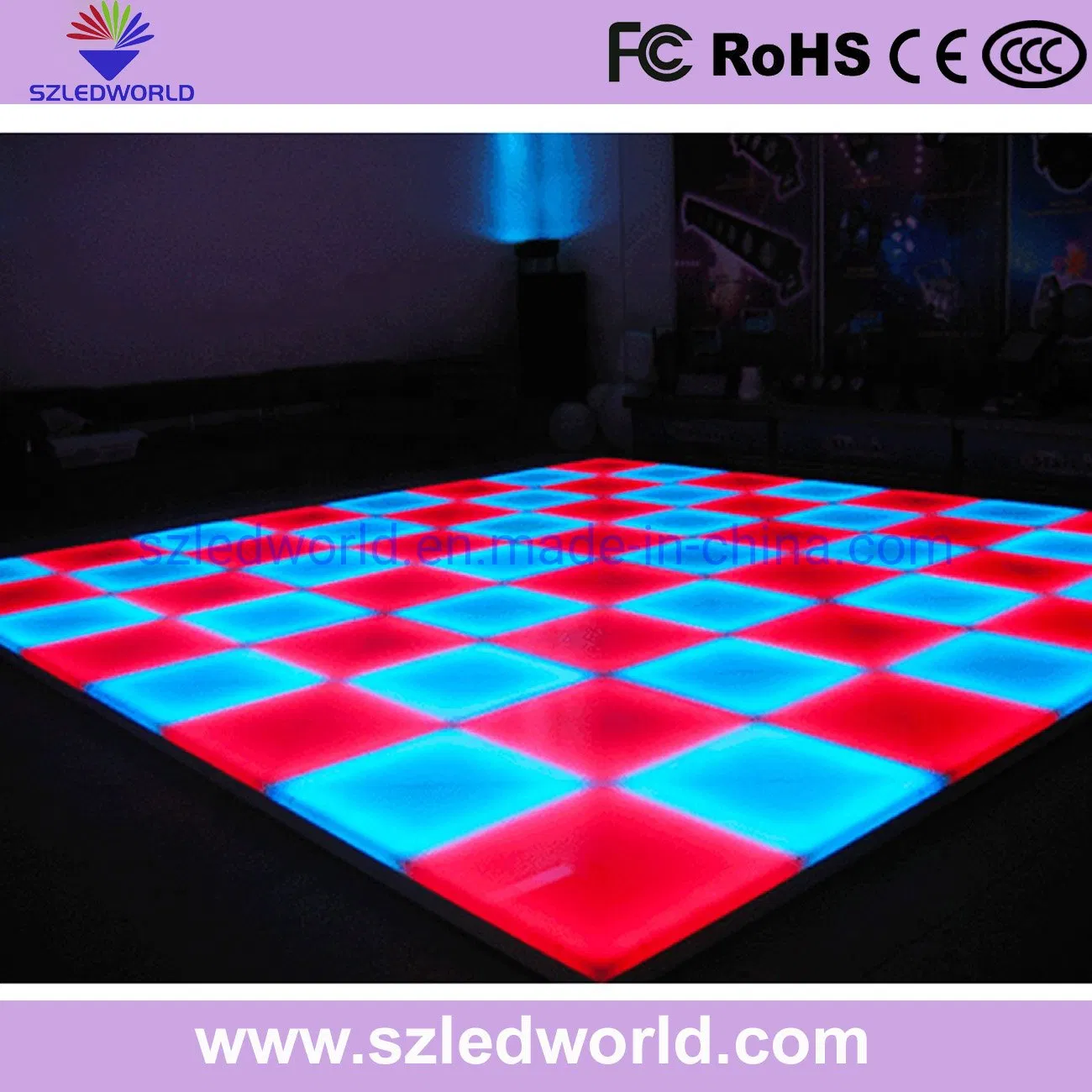 Anti-Glare IP65 Dance 3D Video Indoor P6.25 Interactive Floor Tile LED Display Screen