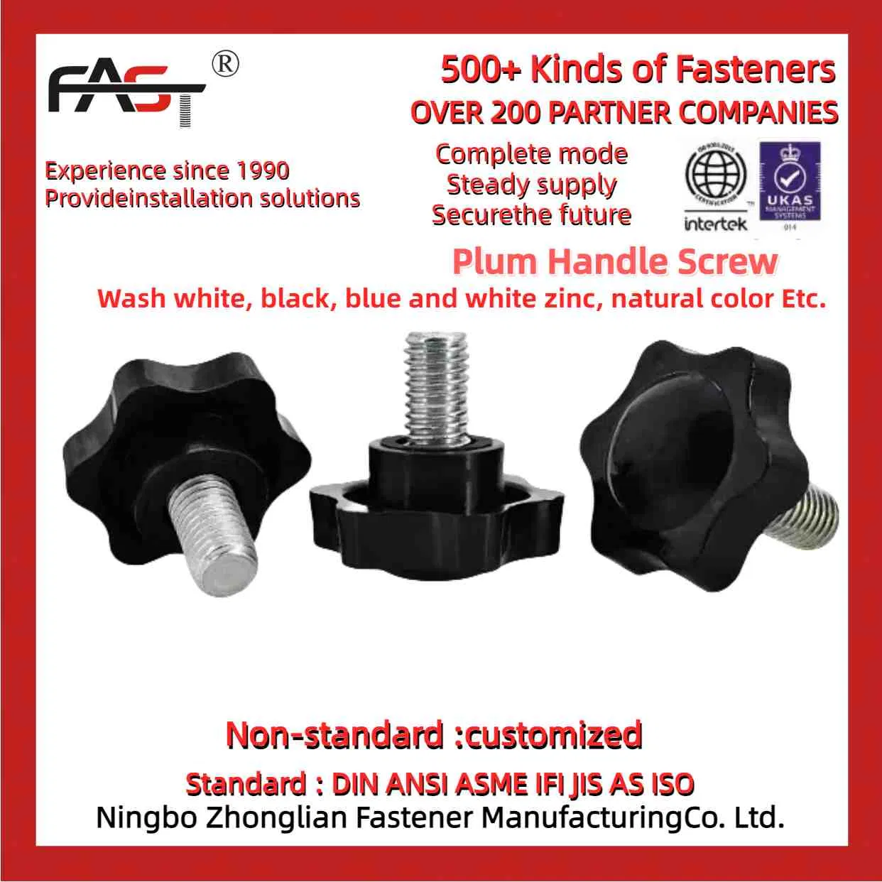 Fastness Bakelite Star Knob for Machine Tools