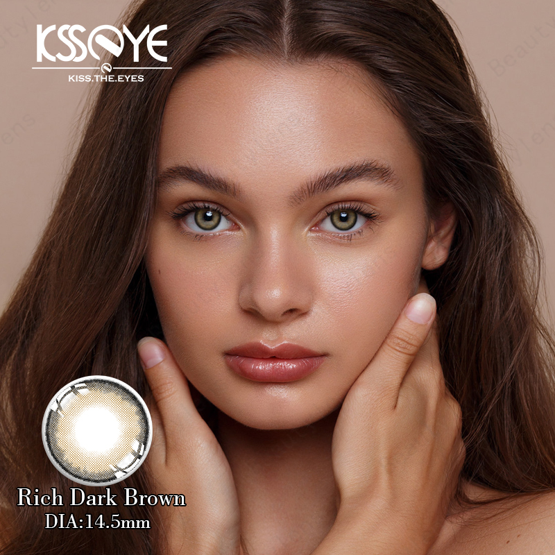 Natural Color Contact Lens Non Presciption Yearly Usage Colored Contacts 14.5 mm Contact Eye Lenses