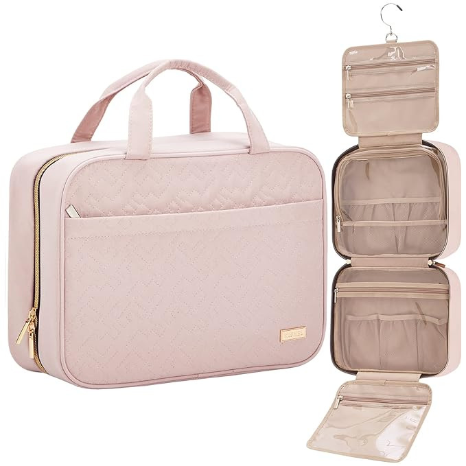 Amazon Best Seller, Hanging Large Capacity Cosmetic Bag, Multi-Compartment Waterproof Toiletry Organizer with Dry and Wet Separation, Travel Storage Bag