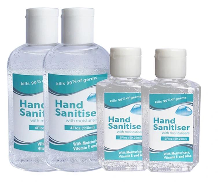 Factory Sale Custom Printed 75% Alcohol Disinfectant Antibacterial Square Hand Sanitizer 75% Alcohol Gel/Spray/ /Sanitizer in Stock