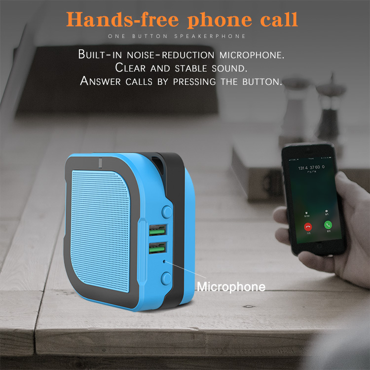 Портативная колонка Mini Bluetooth с аккумулятором 3000mAh