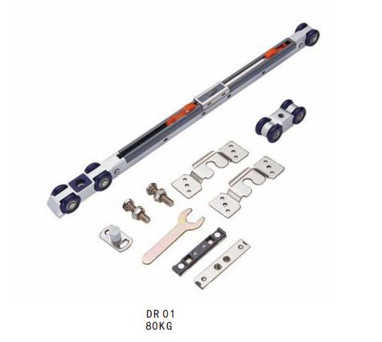Roller Door Hardware with Soft Close Sliding Wheels