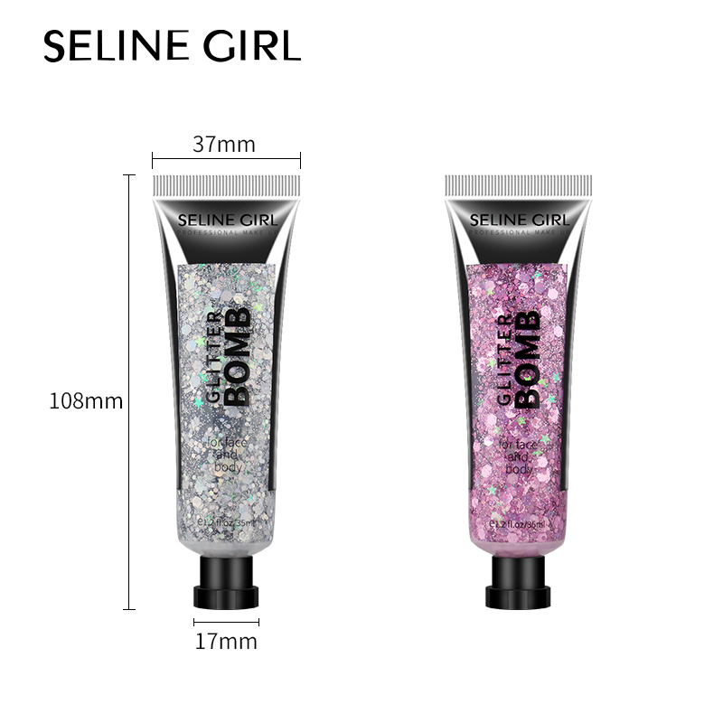 Seline Girl 35ml Makeup Party Christmas Colorful Creamy Glitter