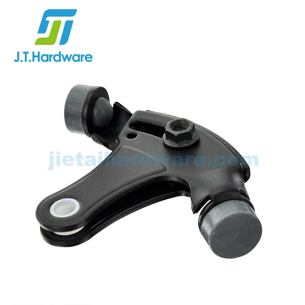 Stainless Steel 304 Adjustable Heavy Duty Door Steel Hinge Mounted Hinge with Rubber Bumpers for Steel Door Stop