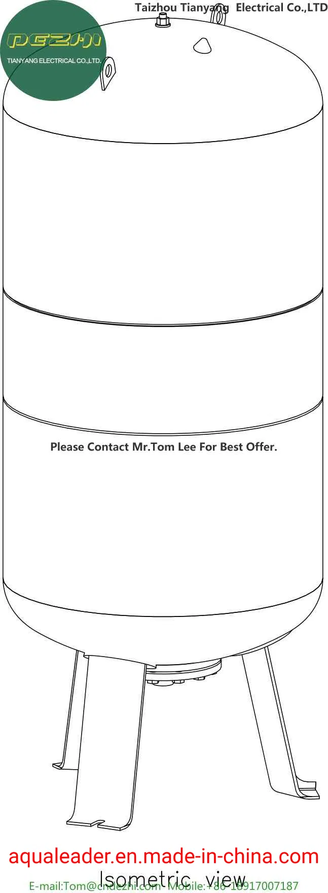 Water Boiler Heating Expansion Vessels for Central Heating Systems