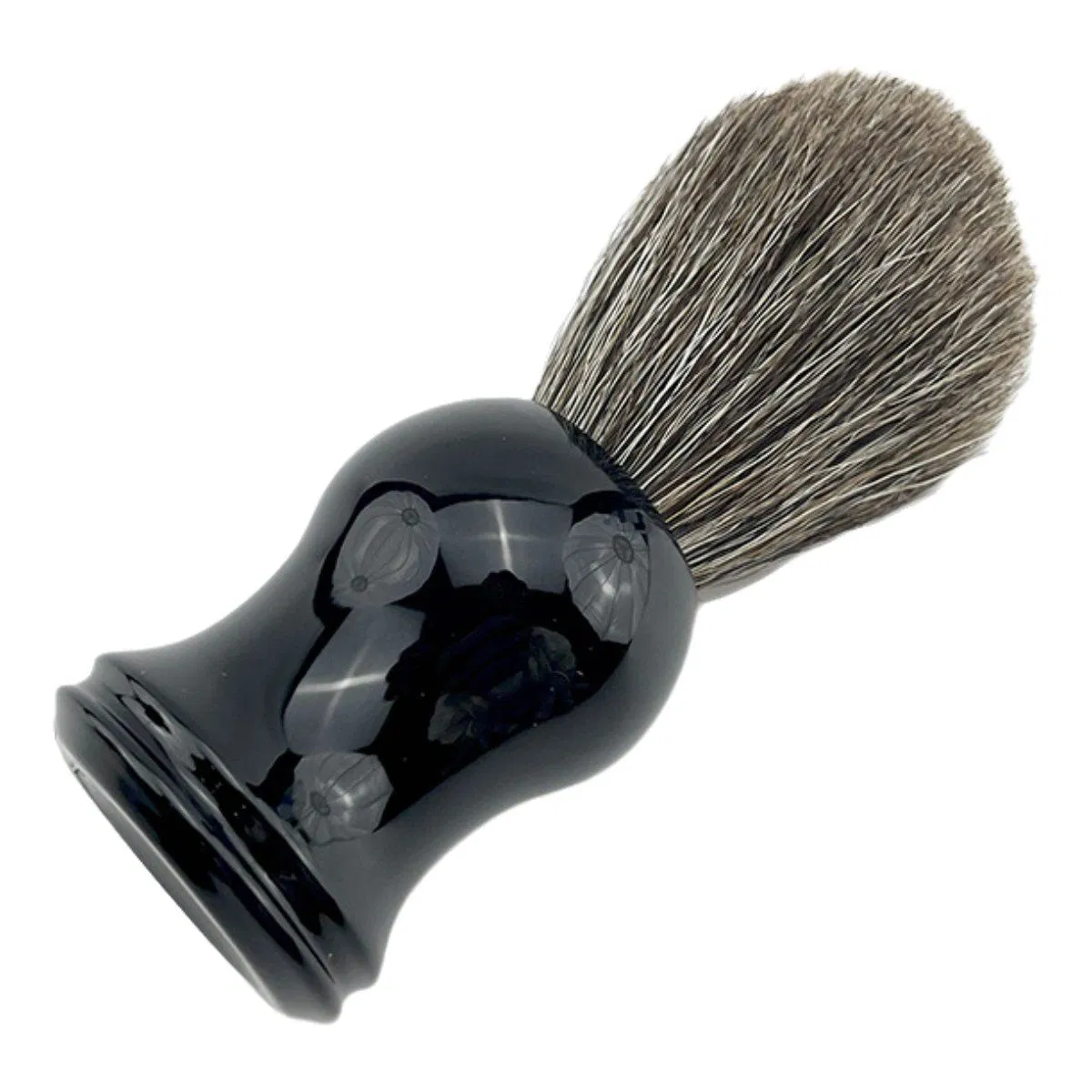 Mens Luxury Professional Hair Salon Tool Black Hand Crafted Beard Shaving Cleaning Brush