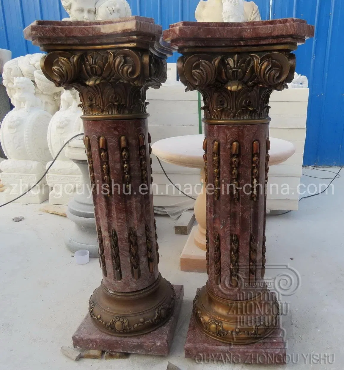 Stone Marble Granite Home Decoration Pedestal Column