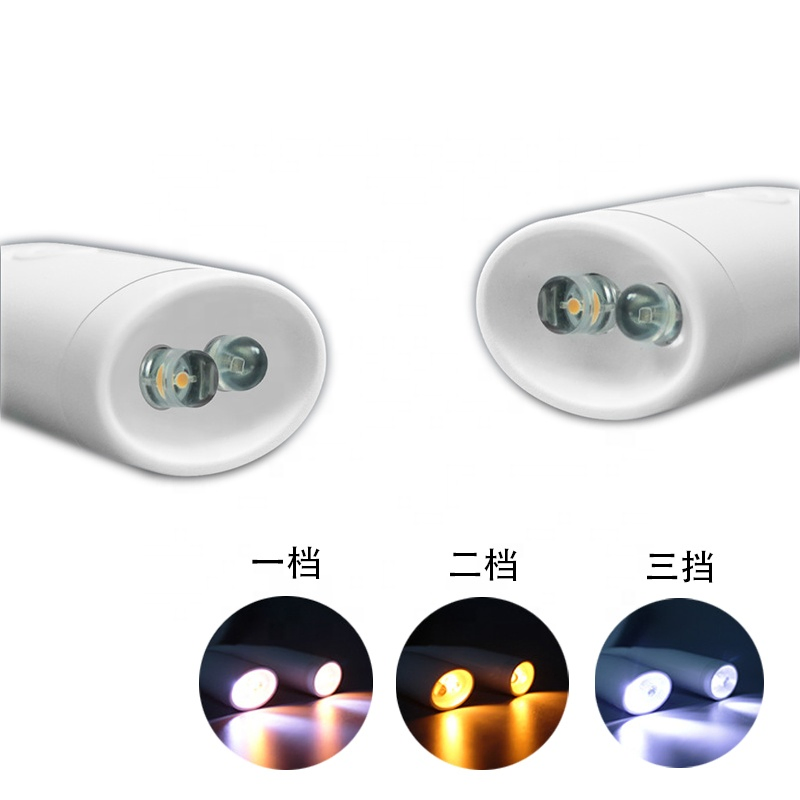 LED Neck Knitting Light 3 Colors Bendable Arms Rechargeable Long Lasting Perfect for Sewing Reading Camping Repairing