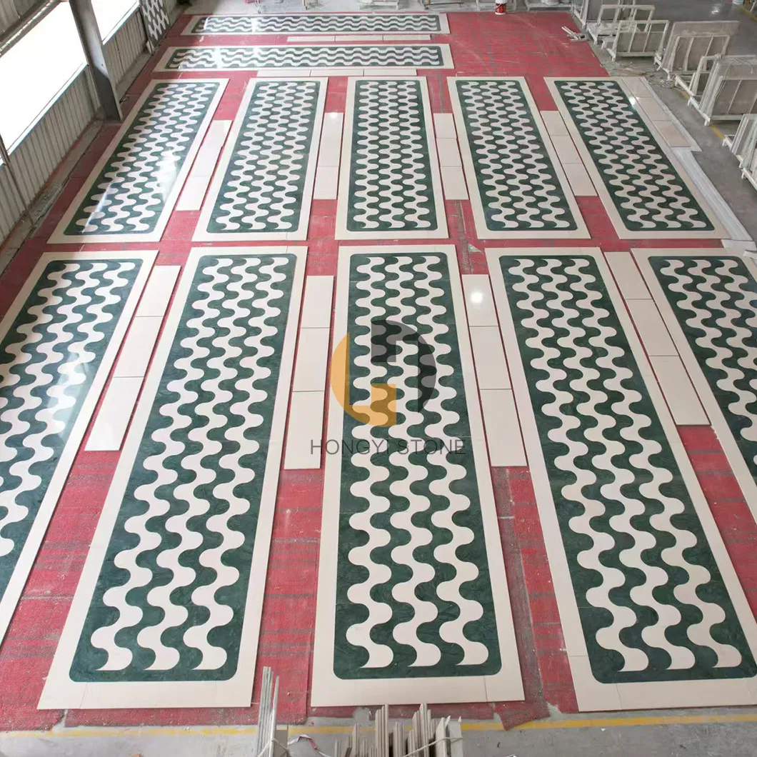 Customized Natural Stone Waterjet Marble for Floor/Wall/Kitchen/Lobby