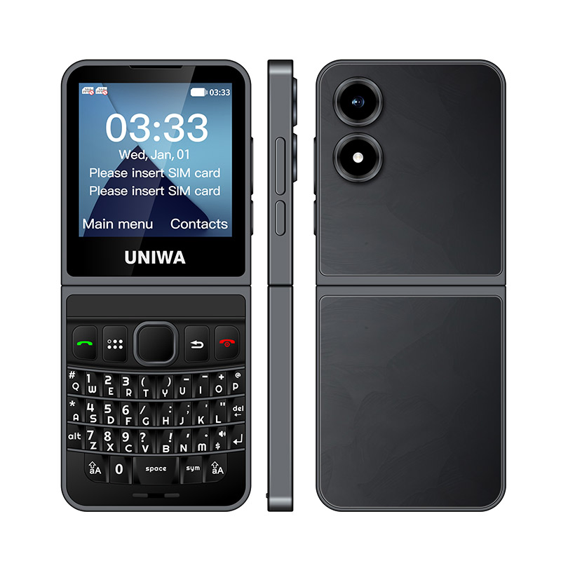 Кнопочный телефон Uniwa Pocket 2, 2.5 дюйма, 4G, раскладушка