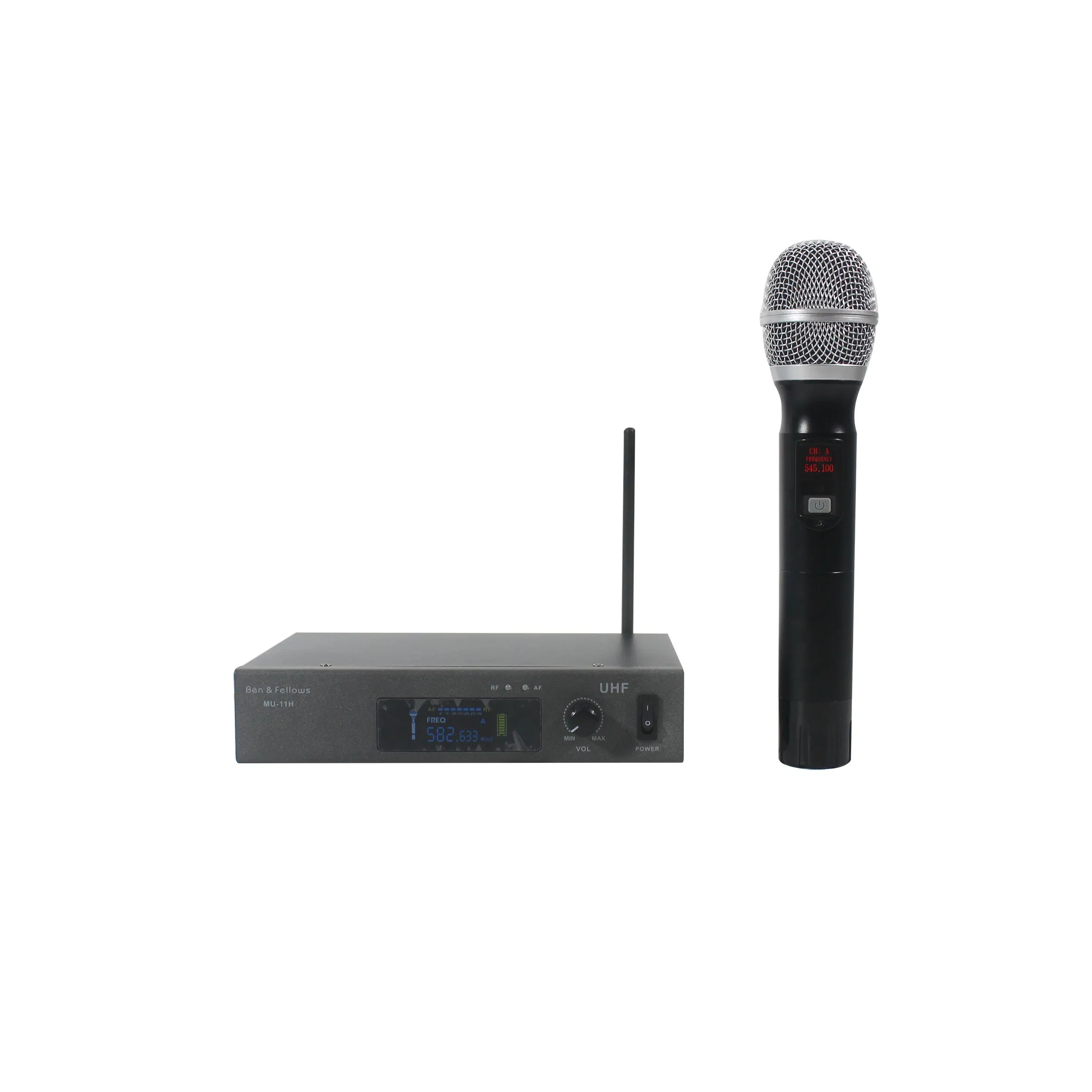 UHF ручной беспроводной микрофон с базой