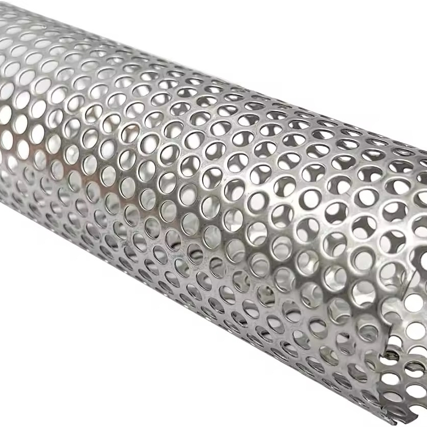 Stainless Steel Chemical Food Grade System Perforated Filter Tube Spiral Industry