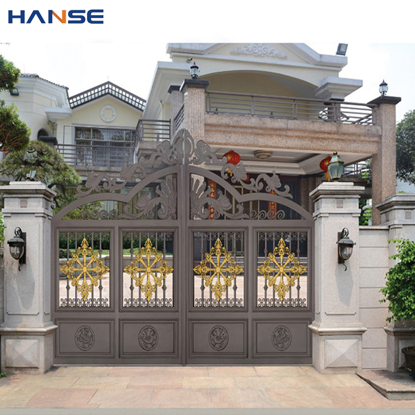 Электрические алюминиевые ворота для виллы и сада