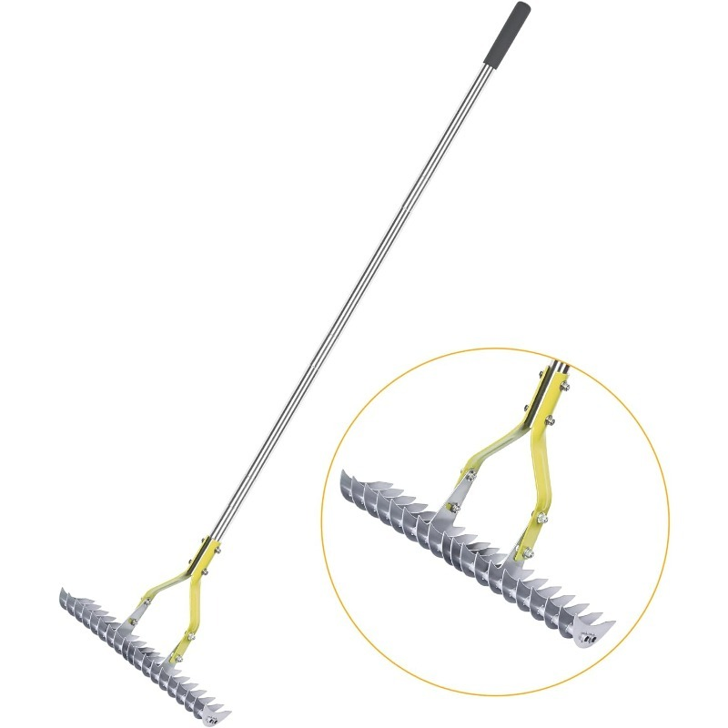 High-Quality Stainless Steel High-Strength Convenient Adjustable Loosening Soil Garden Rake