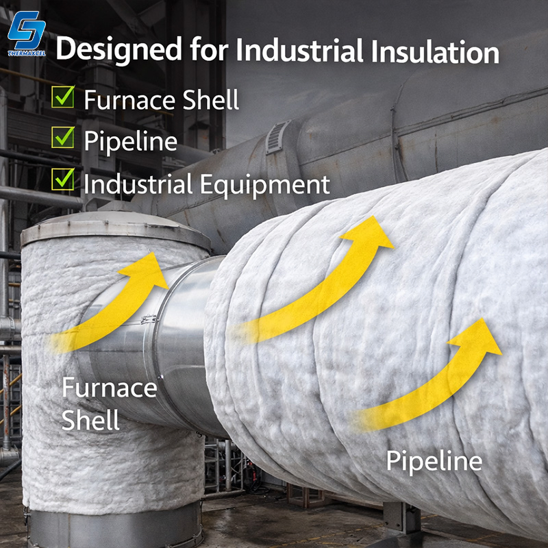 Low Thermal Conductivity Composite Aerogel Blanket for Industrial Insulation