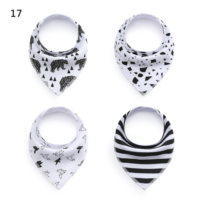 0144 Saliva Towel Baby Bib Fleece Cotton Triangle Towel Spring and Autumn