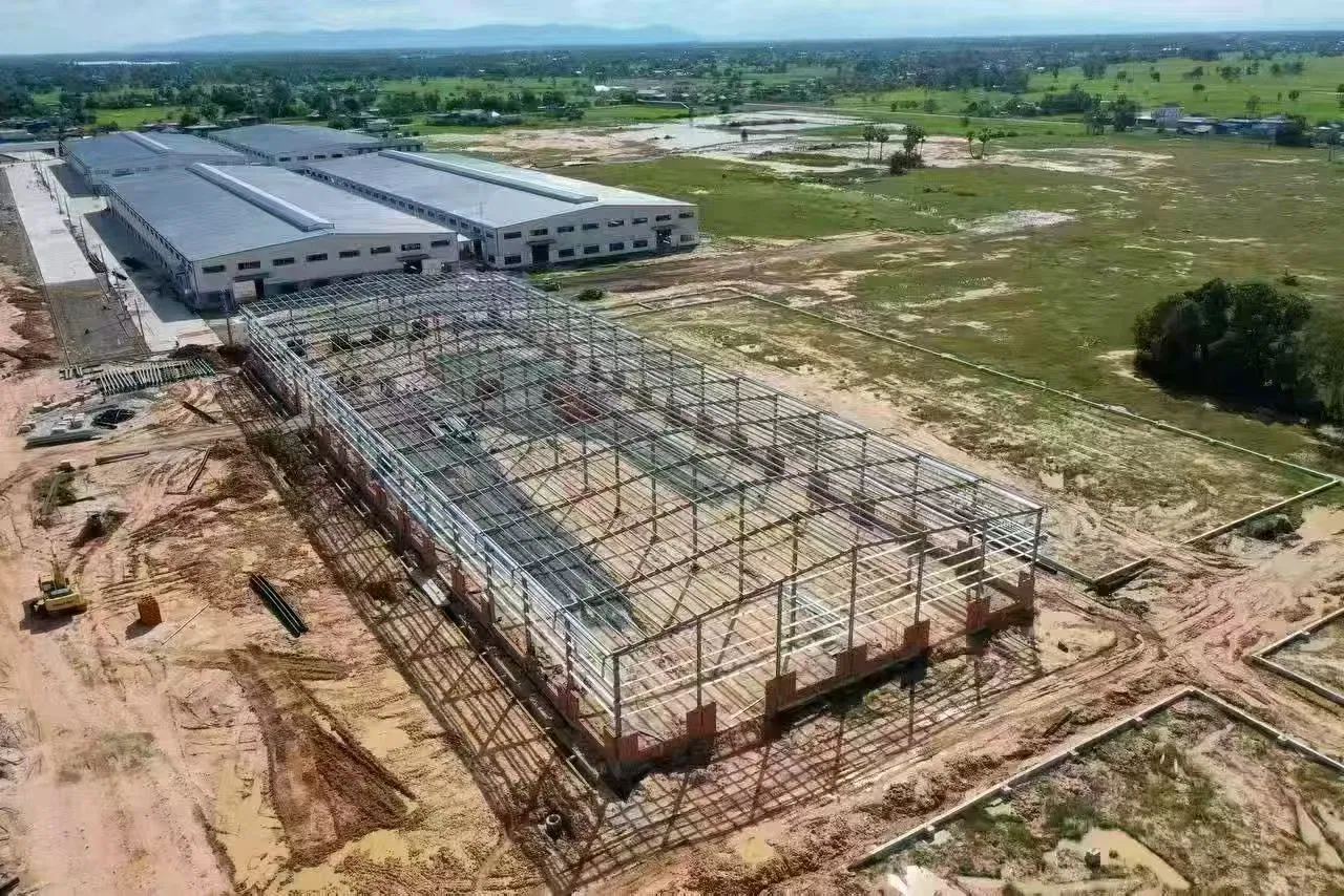 High Precision Large Span Easy Installation Construction Factory Building for Storage Facility Durable for 50 Years