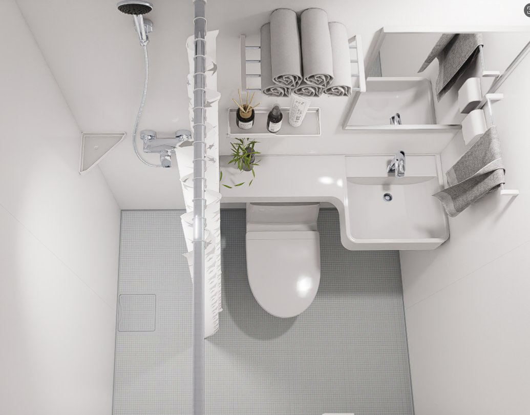 One-Piece Bathroom Modular Bathroom Bathroom Unit Superior Craftsmanship Space-Saving, Modern & Unified Design