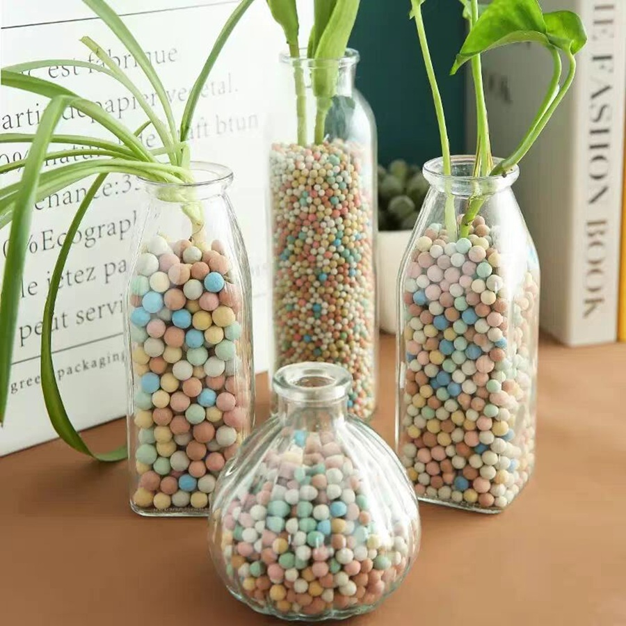Ceramsite Multicolor Expanded Clay Pebbles for Gardening & Vases Supplies & Bonsai Decor
