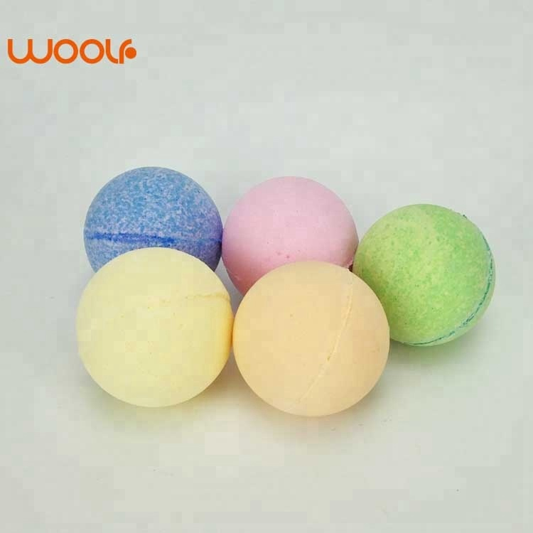 SPA Foaming Salts Ball Bath Bombs with Rings Inside Bath Fizzer