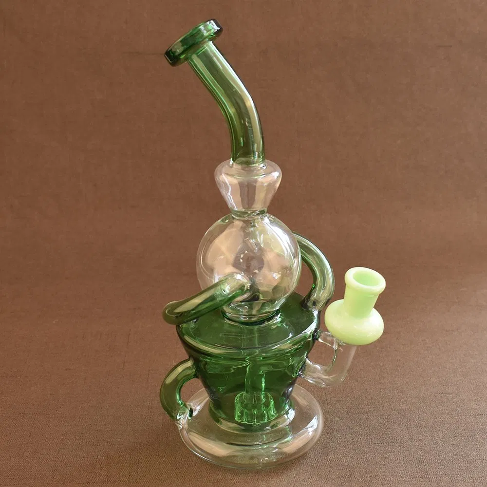 Handmade Black Colors Studenglass Tall Glass Oil Buner Hookah Shisha