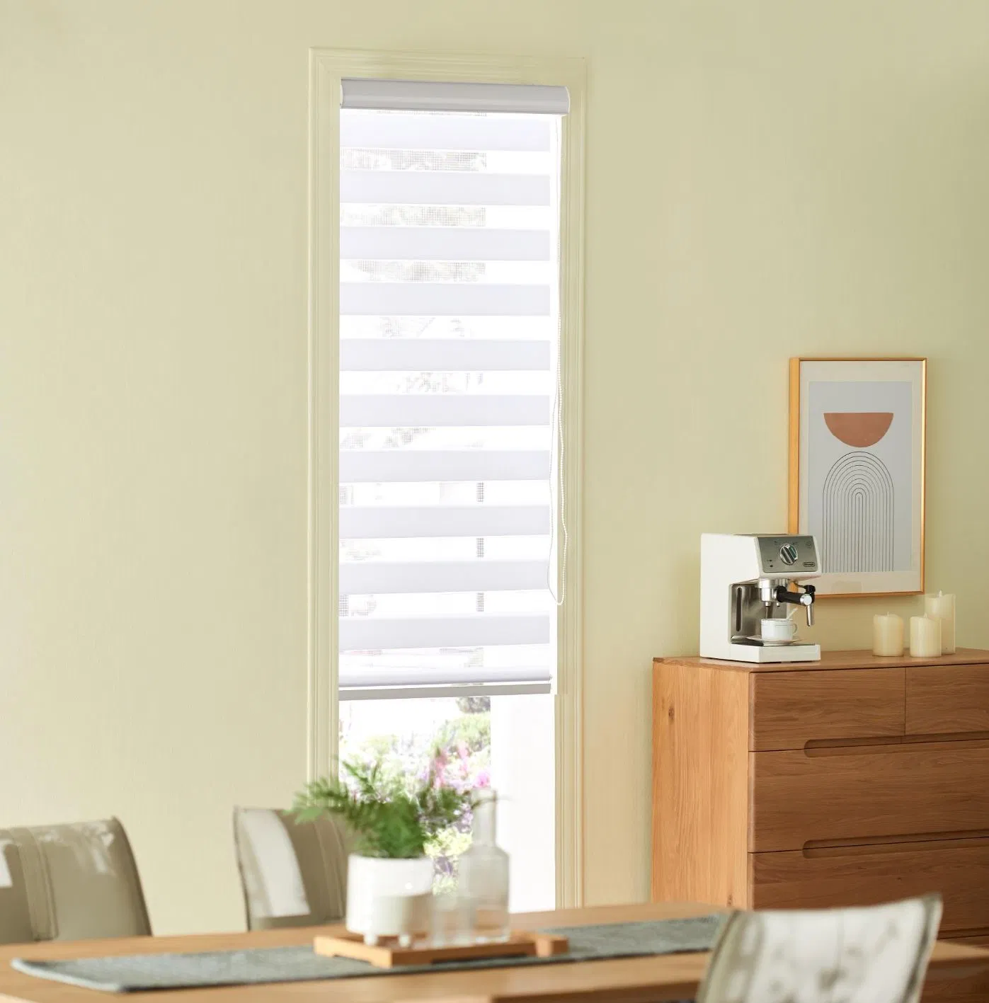 Dual Roller Shades Light Filtering Roller Window Shade Day and Night Blind