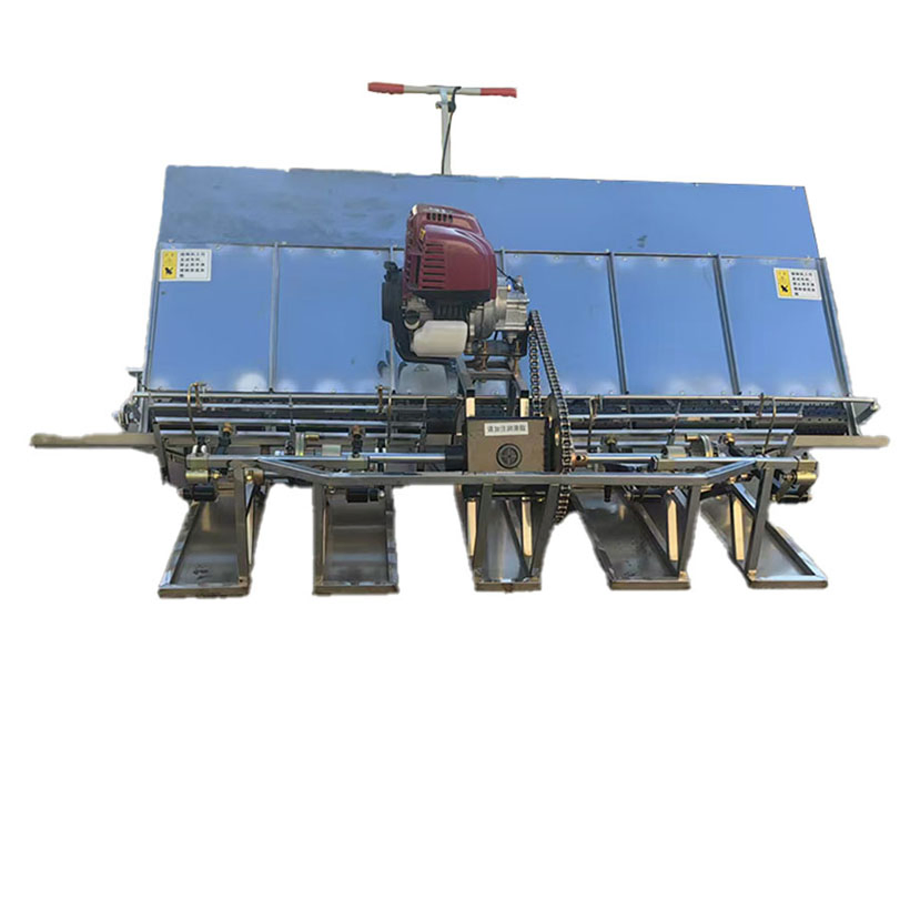 Ручная рисопосадочная машина на 6 рядов со спиральными колесами