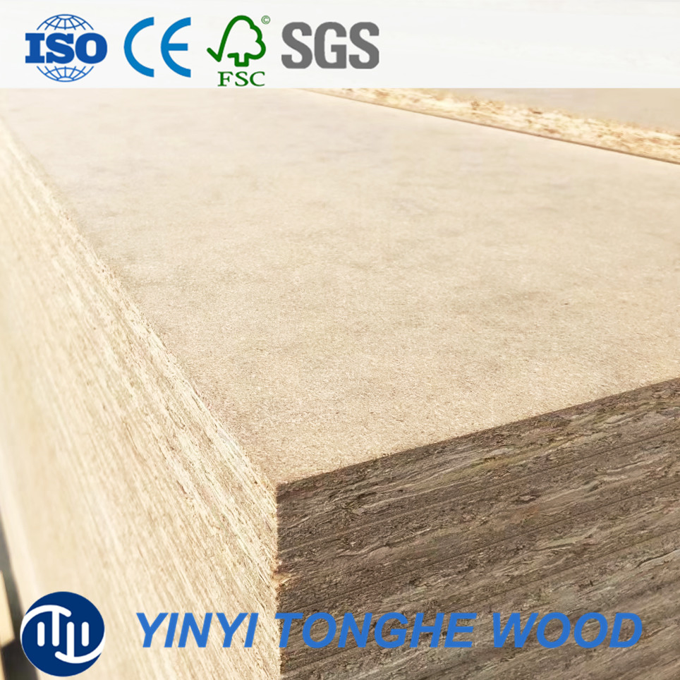 12mm 15mm Plain Chipboard / Particle Board Good Quality Flakeboards for Cabinets and Decoration