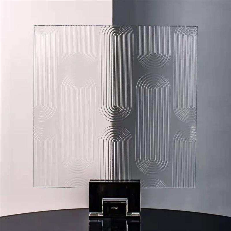 Premium Tempered Hot Melt Partition Glass with 5mm Decorative Patterns