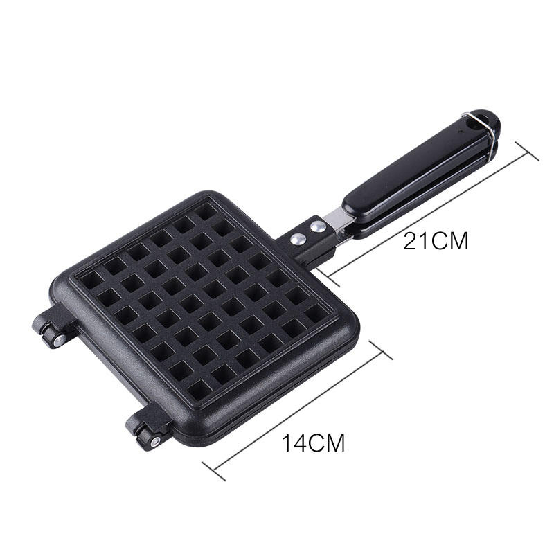 Indystrialdouble-Sided Aluminumcast Grillpan Non-Stick Sandwich Maker Waffle Waffle Machine Kitchen Metal Frying Pan Iron