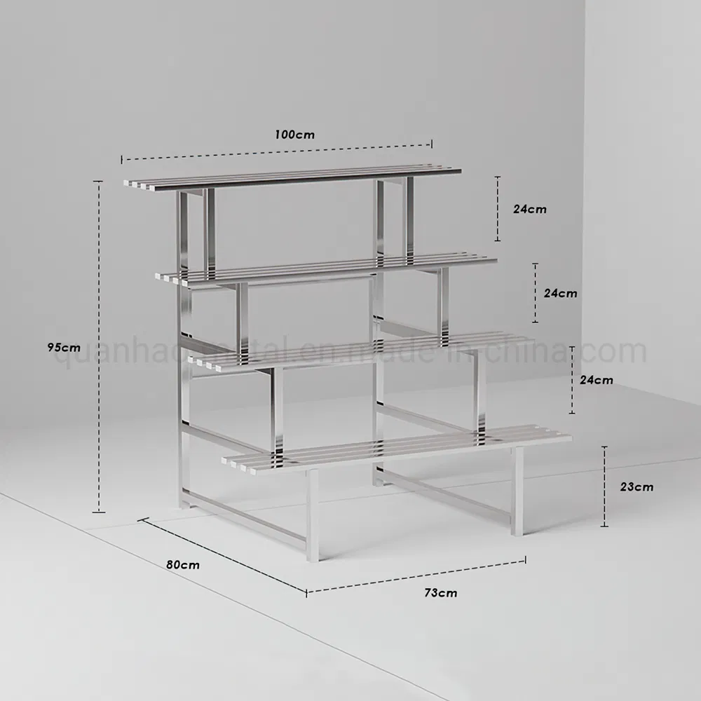 4 Tier Plant Stand Flower Display Shelf Flower Pot Holder for Balcony