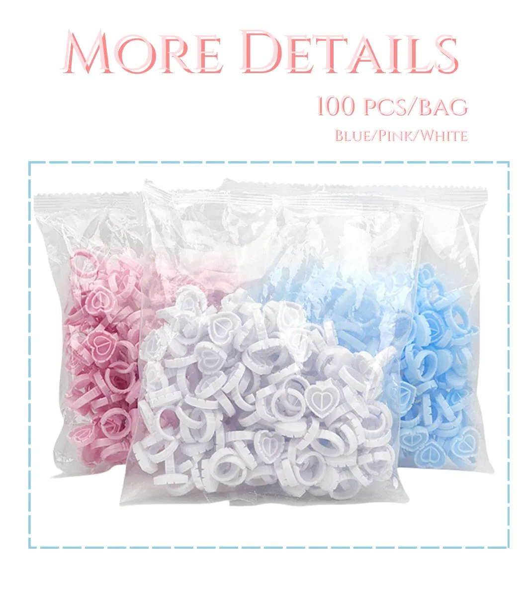 Mt Lashes Heart Shaped Eyelash Extension Glue Ring Cup Lash Holder
