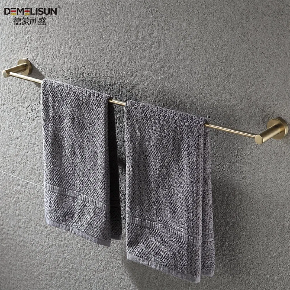 Copper Towel Holder Bar Hanger Bathroom Accessories Wall Mounted Single Towel Rack