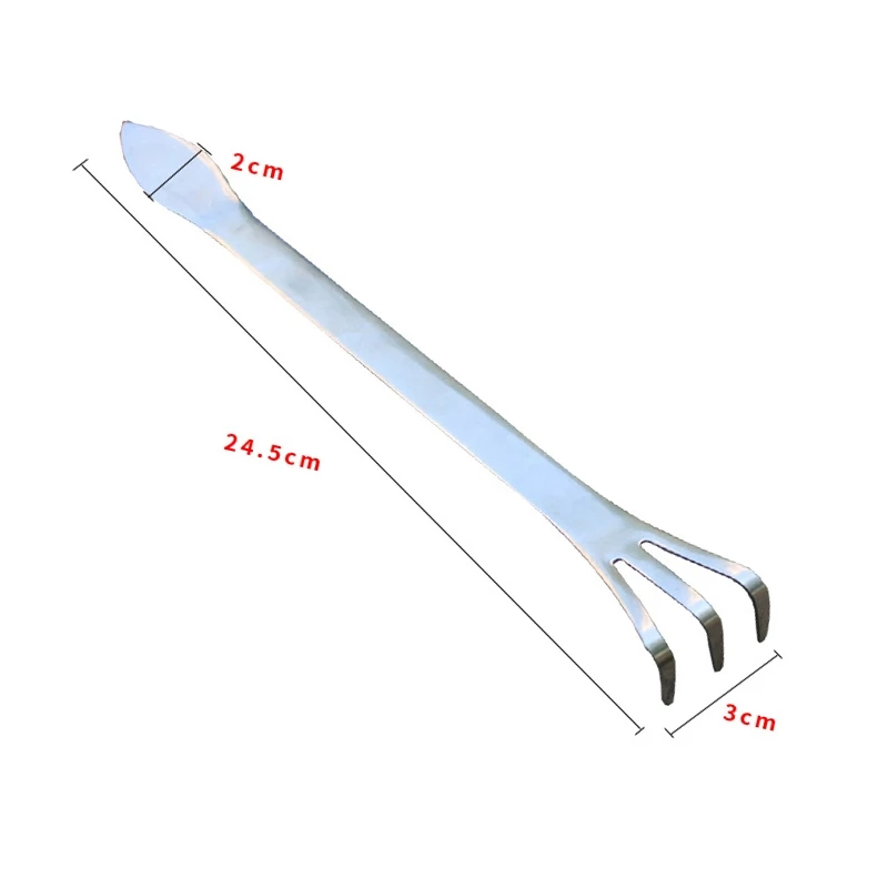 Stainless Steel Root Rake Multifunctional Bonsai Potted Plants Loosen Soil Tool Handheld Rustproof Rake Home Gardening Tools