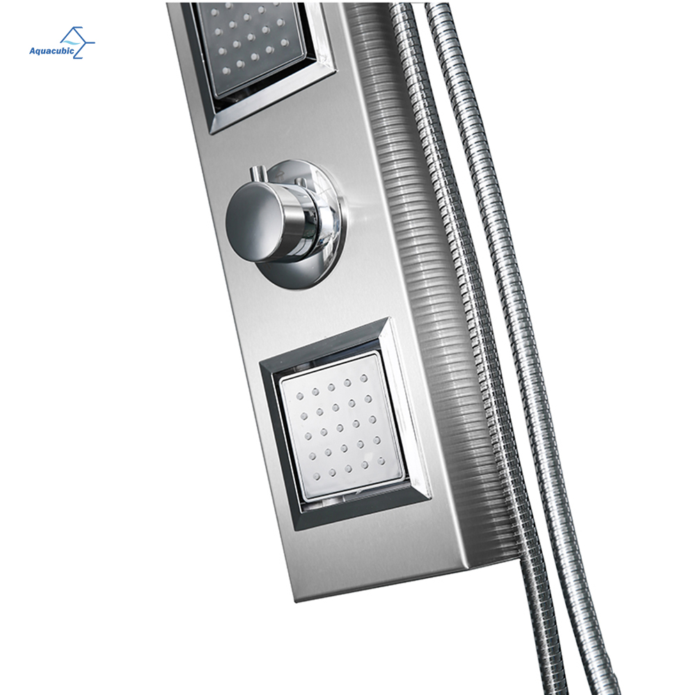 Hot Modern Digital Display Wall Mounted Rainfall Stainless Steel Shower Panel