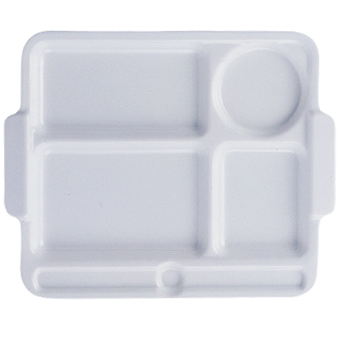 Dinner Plate 8-Divided Plate Melamine Tableware Canteen Plate