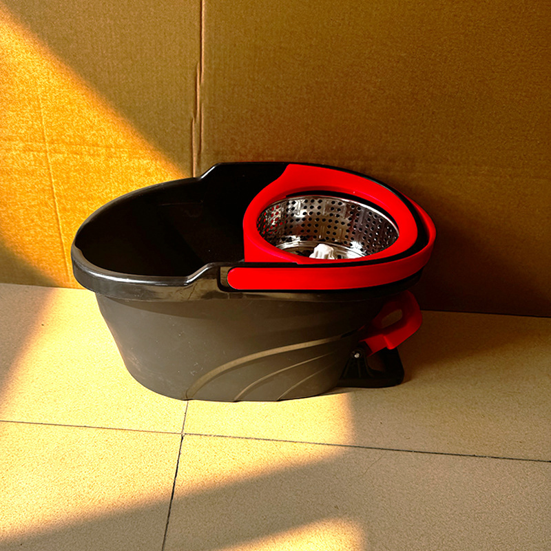 Foot Pedal Spin Mop with Dual Buckets and Wringer System