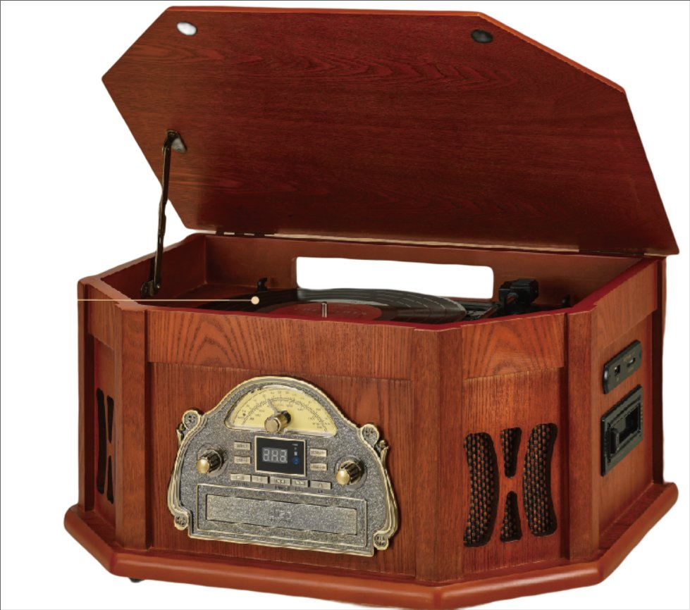 Винтажный проигрыватель винила Cp65 с USB/SD и FM-радио