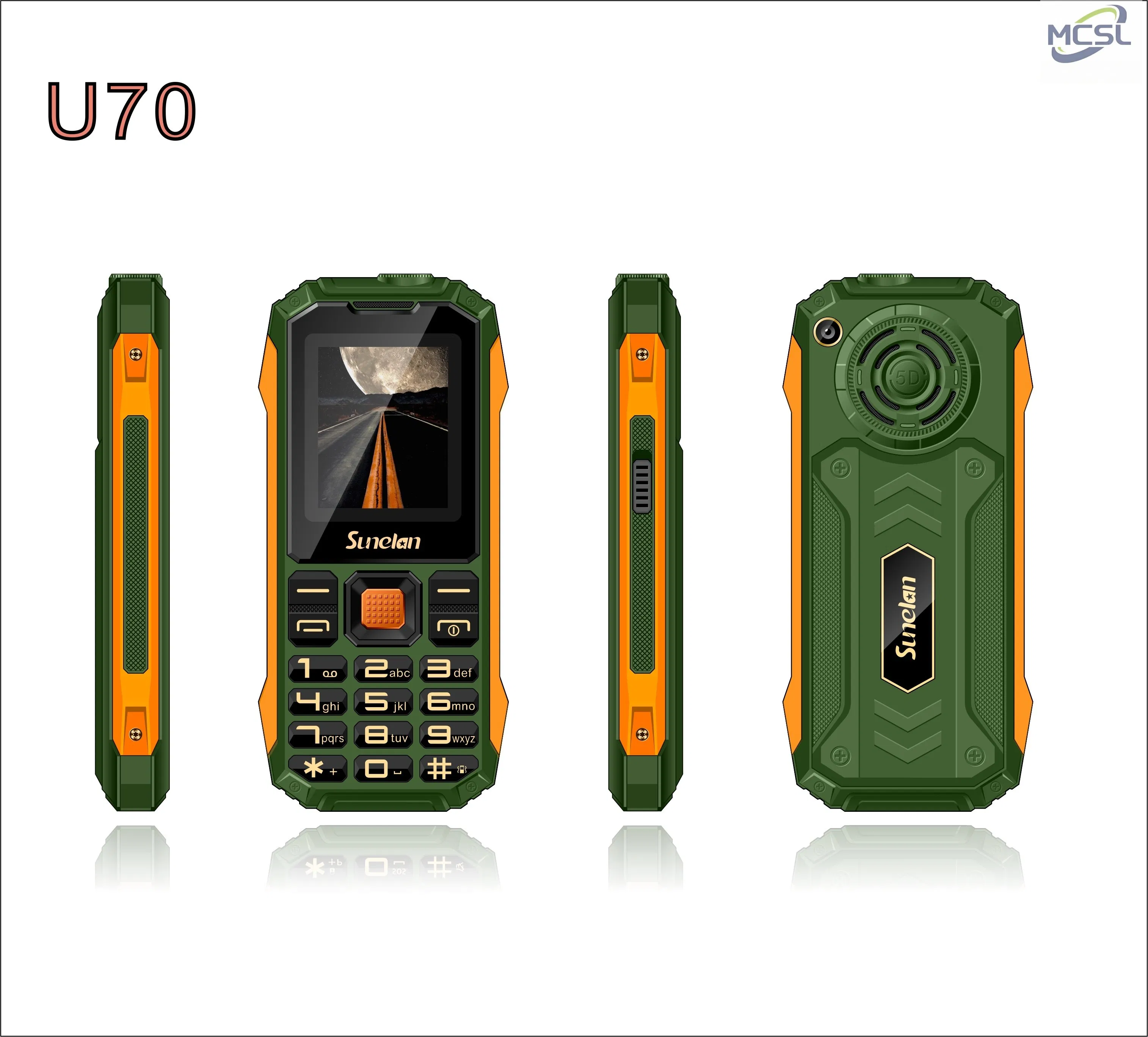 Sunelan Ultra70 Wholesale 1.8 Mini Modern Cell Phone 32MB 1000mAh New Small Size Feature Phone