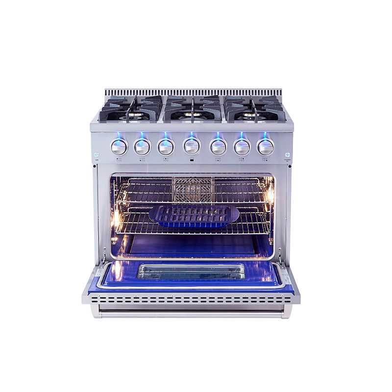 PRO-Style 90cm 147L 6 Burners Gas Ranges /Gas Cookers