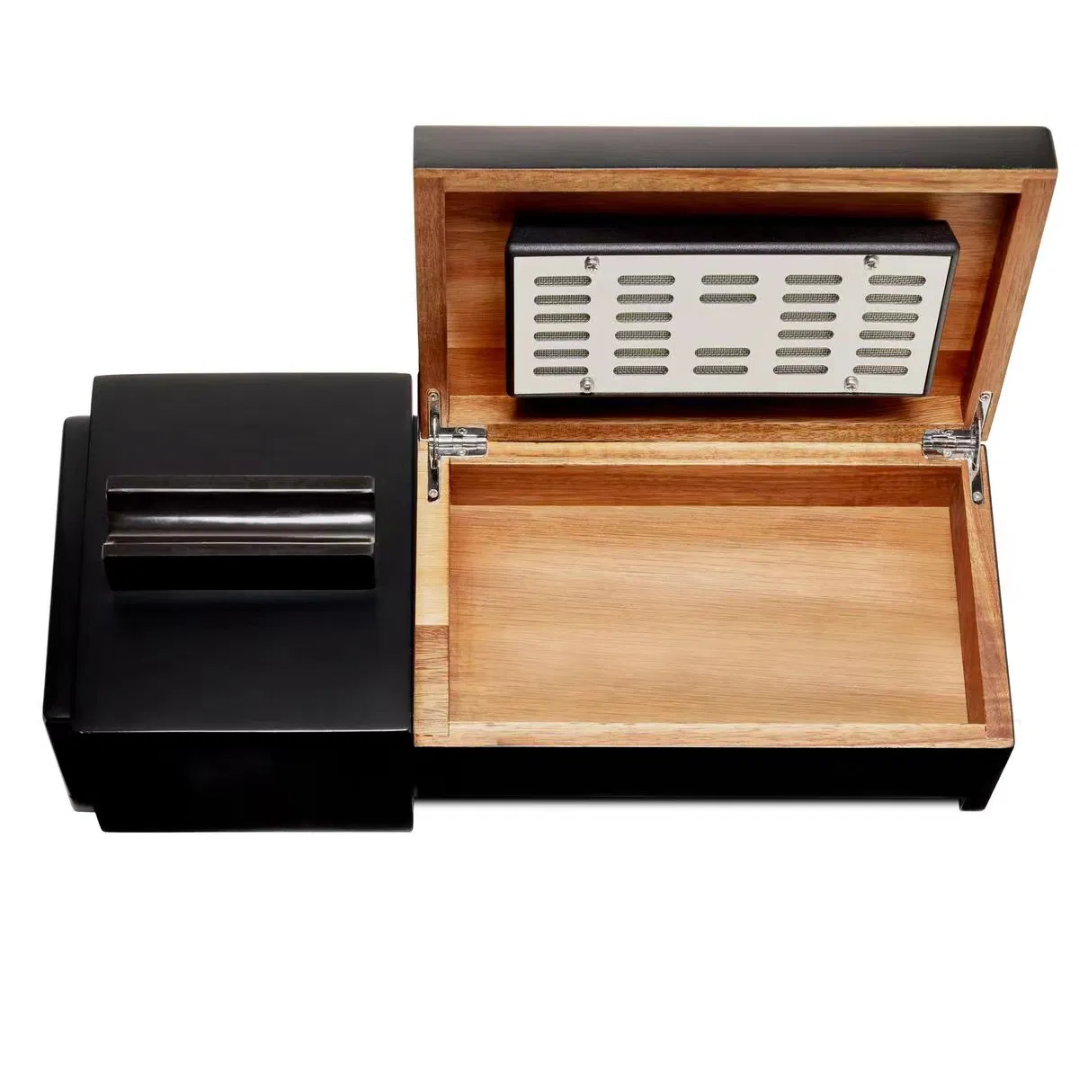 High Quality Desktop Cigar Humidor Box with Ashtray Sliding Cigar Rest Smoking Accessories Set