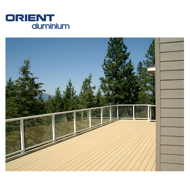 Modern Design Outdoor Balcony Fence Aluminum Base Railing System Indoor Glass Railing