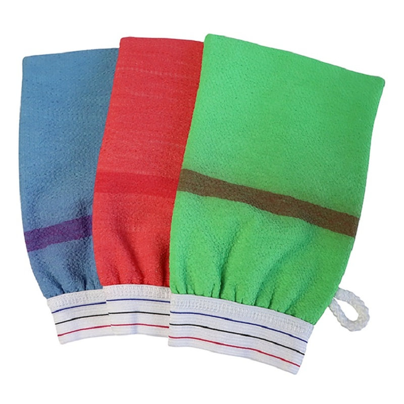 Microfiber Bath Scrub Glove Gentle Back and Body Exfoliating Washcloth Glove